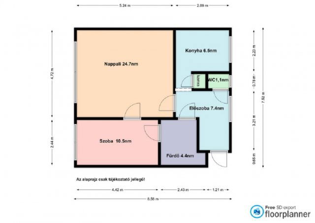 Eladó téglalakás, Salgótarjánban 22.99 M Ft, 2 szobás