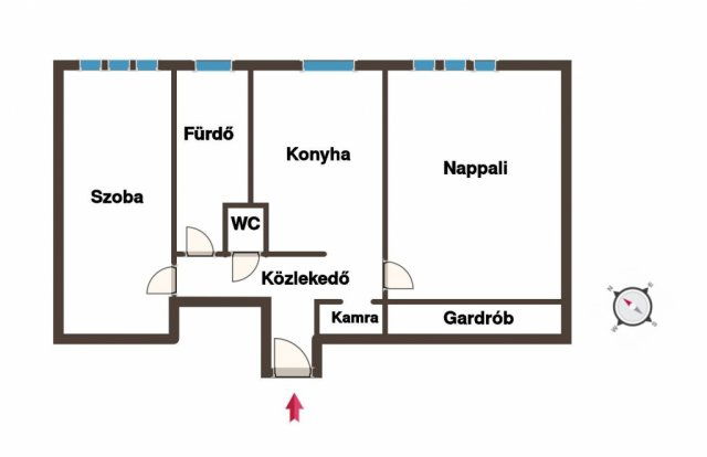 Eladó téglalakás, Budapesten, X. kerületben 55 M Ft, 2 szobás