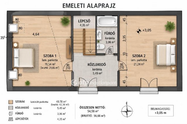 Eladó családi ház, Debrecenben 175 M Ft, 4 szobás