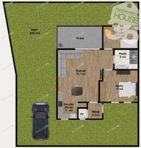 Eladó téglalakás, Kecskeméten 57.5 M Ft, 3 szobás