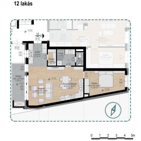 Eladó téglalakás, Kecskeméten, Jókai utcában 85.5 M Ft
