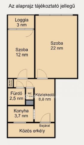 Eladó panellakás, Budapesten, X. kerületben 59.9 M Ft, 2 szobás
