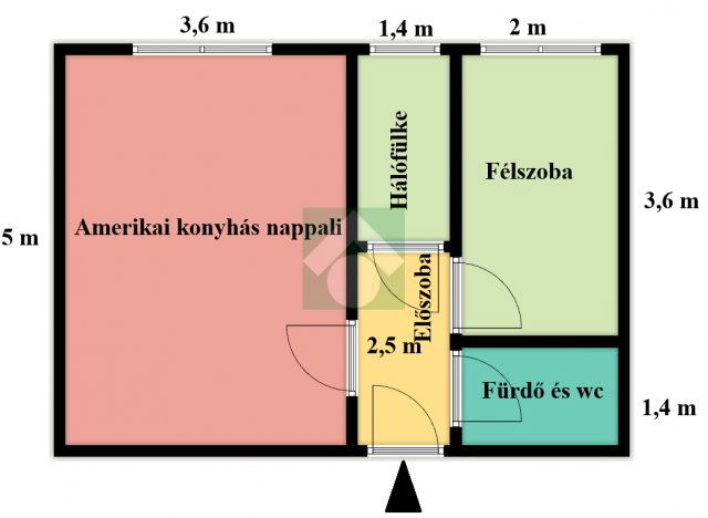 Eladó panellakás, Budapesten, IV. kerületben 56 M Ft, 1+1 szobás