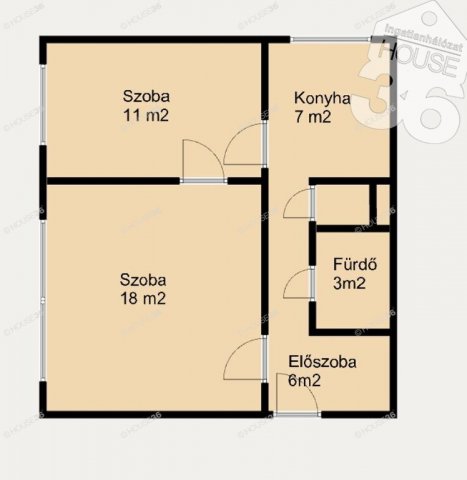 Eladó panellakás, Kiskunfélegyházán 34 M Ft, 2 szobás
