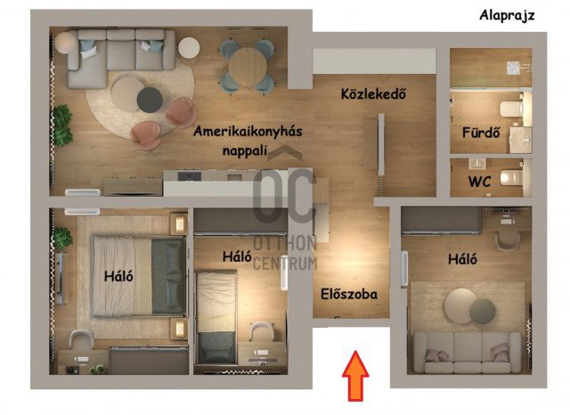 Eladó téglalakás, Debrecenben 99 M Ft, 4 szobás
