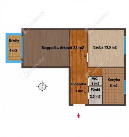 Eladó panellakás, Győrött 47.3 M Ft, 2 szobás