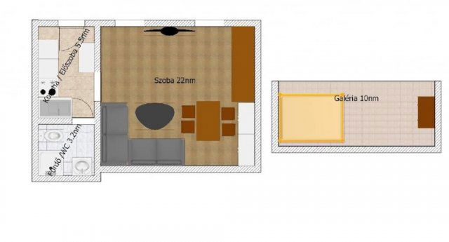 Eladó téglalakás, Budapesten, VIII. kerületben 52.9 M Ft