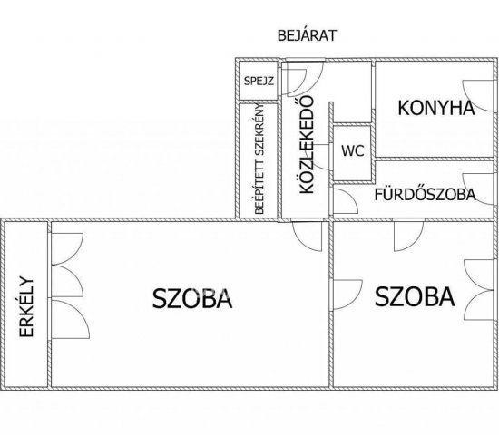 Eladó téglalakás, Egerben 34.9 M Ft, 2 szobás