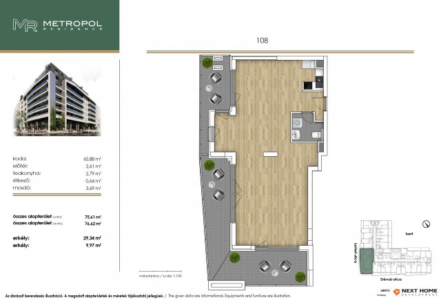 Eladó téglalakás, Budapesten, XIII. kerületben, Dévai utcában