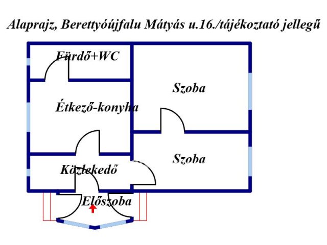 Eladó családi ház, Berettyóújfaluban 42 M Ft, 2 szobás