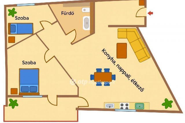 Eladó téglalakás, Budapesten, XIV. kerületben 60 M Ft