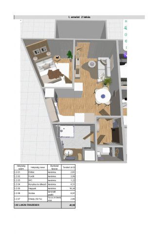 Eladó téglalakás, Nyíregyházán 40.59 M Ft, 1 szobás