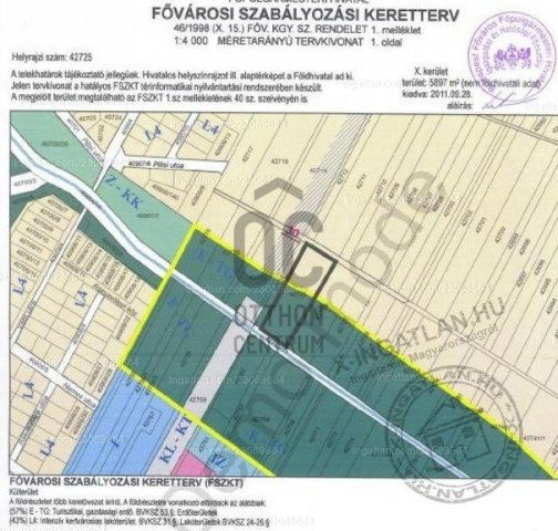 Eladó telek, Budapesten, X. kerületben 59.9 M Ft