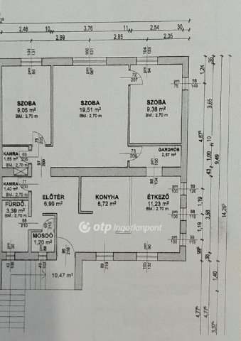 Eladó téglalakás, Tápiószecsőn 65 M Ft, 1+2 szobás