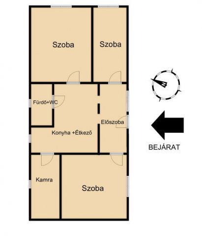 Eladó családi ház, Árpáson 34.9 M Ft, 3 szobás