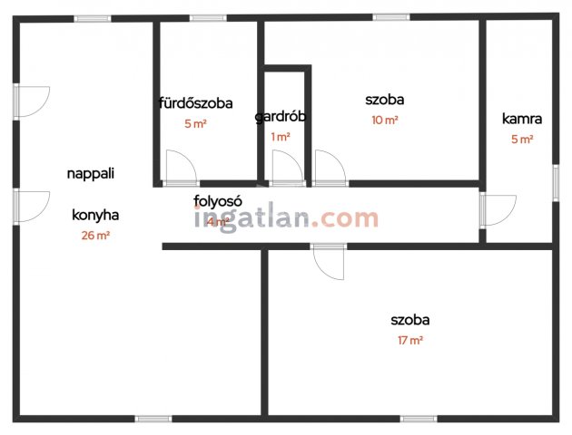Eladó családi ház, Gelsén 55 M Ft, 2+1 szobás
