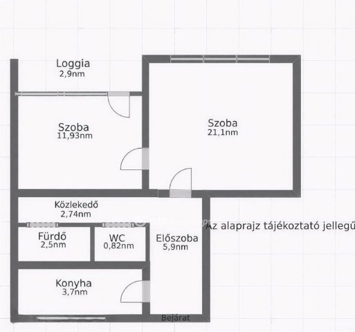 Eladó panellakás, Budapesten, X. kerületben 59.5 M Ft, 2 szobás