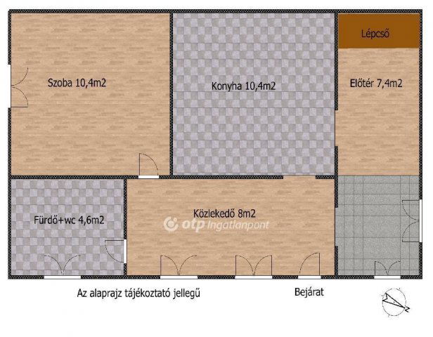 Eladó családi ház, Rácalmáson 48 M Ft, 1+1 szobás