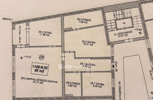 Eladó téglalakás, Szolnokon 103.5 M Ft, 2+2 szobás