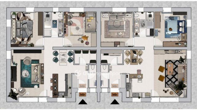 Eladó ikerház, Pócsmegyeren 88.9 M Ft, 5 szobás