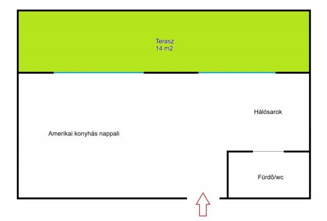 Eladó téglalakás, Balatonfüreden 89.9 M Ft, 1 szobás