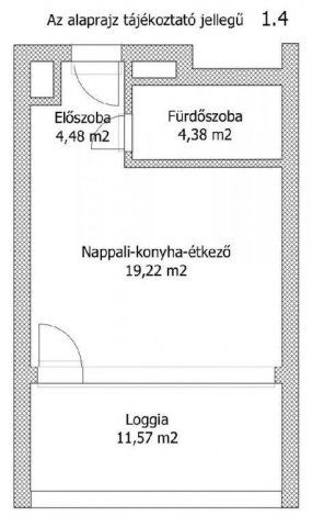 Eladó téglalakás, Keszthelyen 59 M Ft, 1 szobás