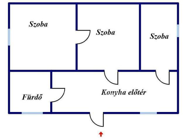Eladó családi ház, Újszászon 13.5 M Ft, 2 szobás