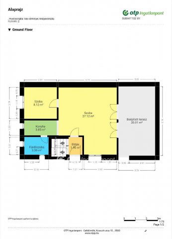 Eladó nyaraló, Borgátán 42.99 M Ft, 3+1 szobás