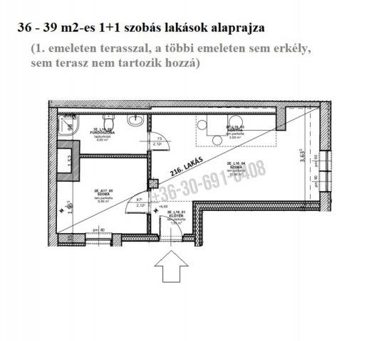 Eladó téglalakás, Budapesten, IX. kerületben 55 M Ft, 1+1 szobás
