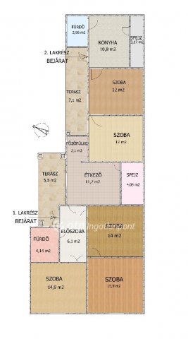 Eladó családi ház, Alsónémediben 74.9 M Ft, 5 szobás
