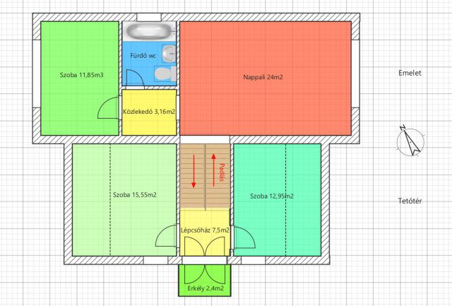 Eladó családi ház, Faddon 49.9 M Ft, 4 szobás