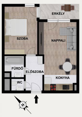 Eladó téglalakás, XIII. kerületben, Lőportár utcában