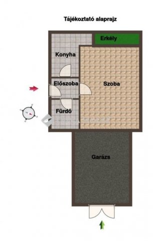 Kiadó téglalakás, albérlet, Gödöllőn 170 E Ft / hó, 1 szobás
