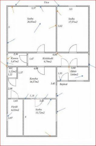 Eladó családi ház, Rábacsanakon 13.9 M Ft, 3 szobás