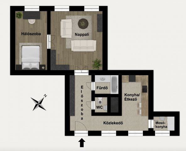 Eladó téglalakás, Budapesten, IX. kerületben, Lónyay utcában