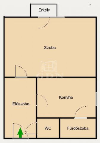 Eladó téglalakás, Szigetszentmiklóson 41.9 M Ft, 1 szobás