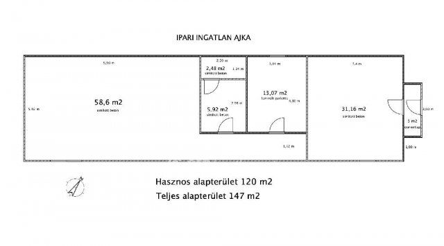 Eladó ipari ingatlan, Ajkán 64 M Ft / költözzbe.hu