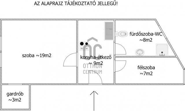 Eladó téglalakás, Baján 17.8 M Ft, 2 szobás