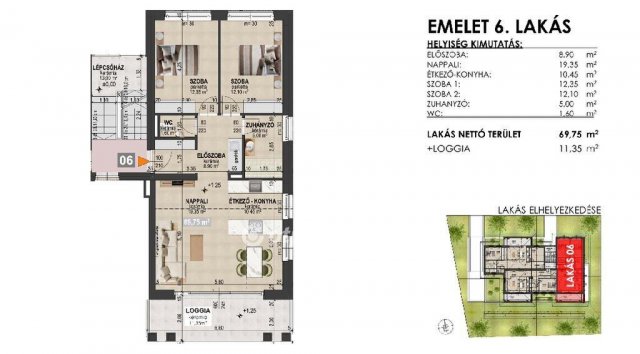 Eladó téglalakás, Debrecenben 105.5 M Ft, 2 szobás