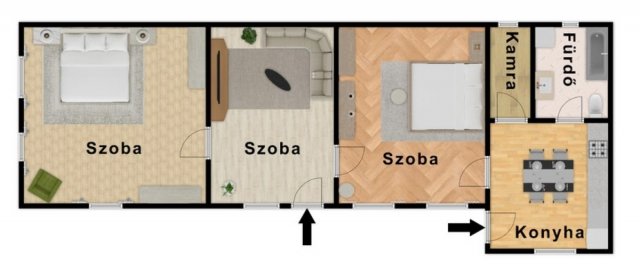 Eladó családi ház, Hernádszentandráson 5.9 M Ft, 3 szobás