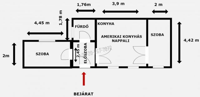 Eladó téglalakás, Budapesten, VI. kerületben 65 M Ft, 1+1 szobás
