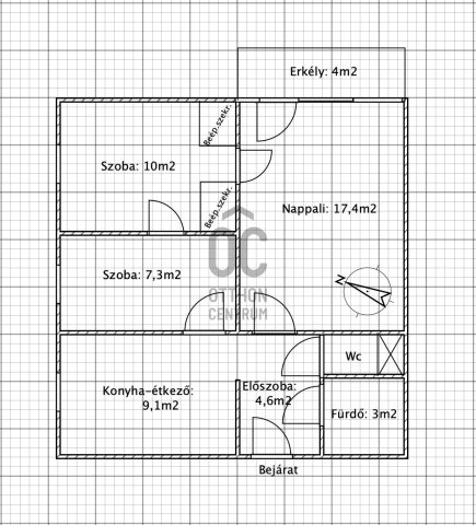 Eladó téglalakás, Szekszárdon 42.5 M Ft, 3 szobás
