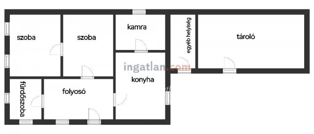Eladó családi ház, Alattyánban 13.5 M Ft, 2 szobás