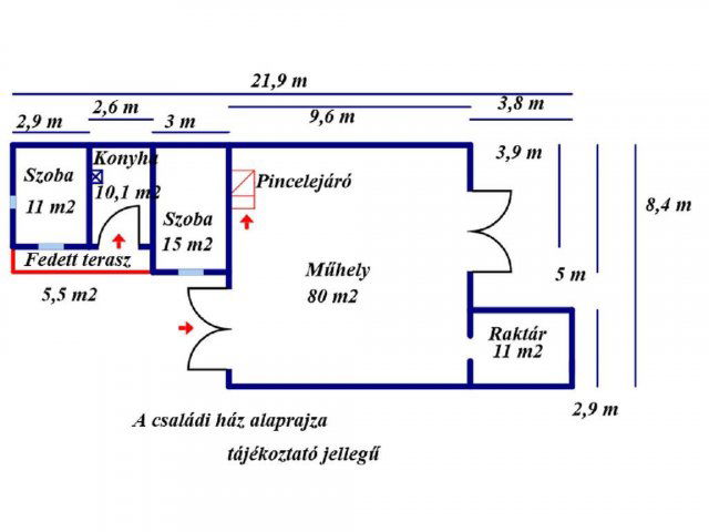 Eladó családi ház, Pilisen 7.5 M Ft, 1+2 szobás