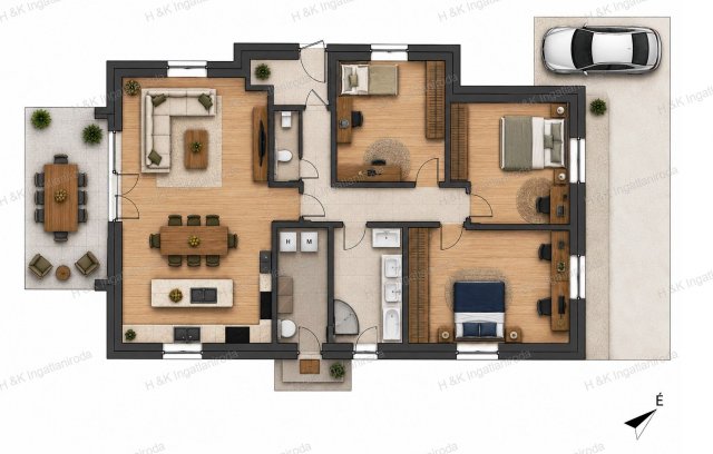 Eladó családi ház, Csörögön 89.9 M Ft, 4 szobás
