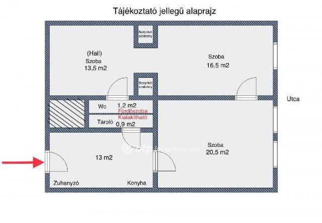 Eladó téglalakás, Budapesten, VIII. kerületben 59.9 M Ft