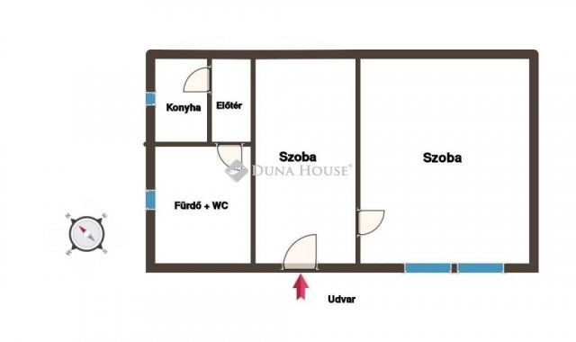 Eladó téglalakás, Budapesten, VI. kerületben 49.9 M Ft, 2 szobás