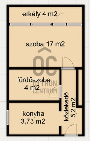 Eladó téglalakás, Zalaegerszegen 27.9 M Ft, 1 szobás