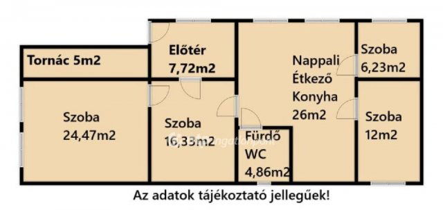 Eladó családi ház, Kercseligeten 7.5 M Ft, 3+1 szobás