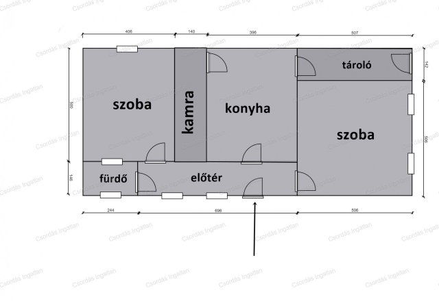 Eladó családi ház, Egeralján 12 M Ft, 2 szobás